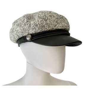 Genie Tweed Leather-Bill Marine Cap, OS